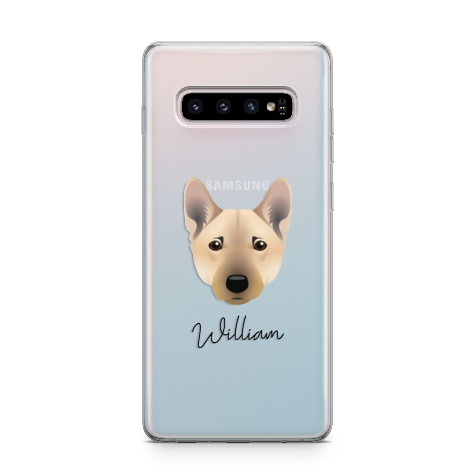 Norwegian Buhund Personalised Samsung Galaxy S10 Plus Case