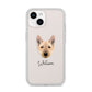 Norwegian Buhund Personalised iPhone 14 Clear Tough Case Starlight