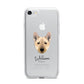 Norwegian Buhund Personalised iPhone 7 Bumper Case on Silver iPhone