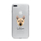 Norwegian Buhund Personalised iPhone 7 Plus Bumper Case on Silver iPhone