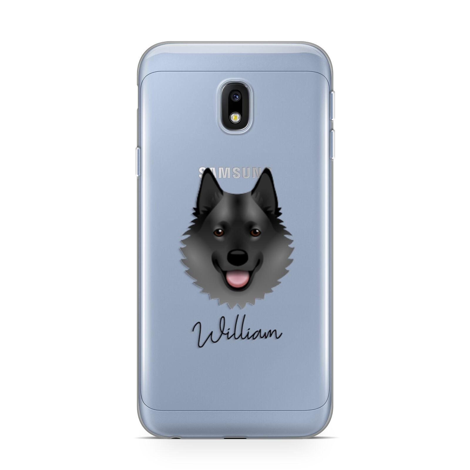 Norwegian Elkhound Personalised Samsung Galaxy J3 2017 Case