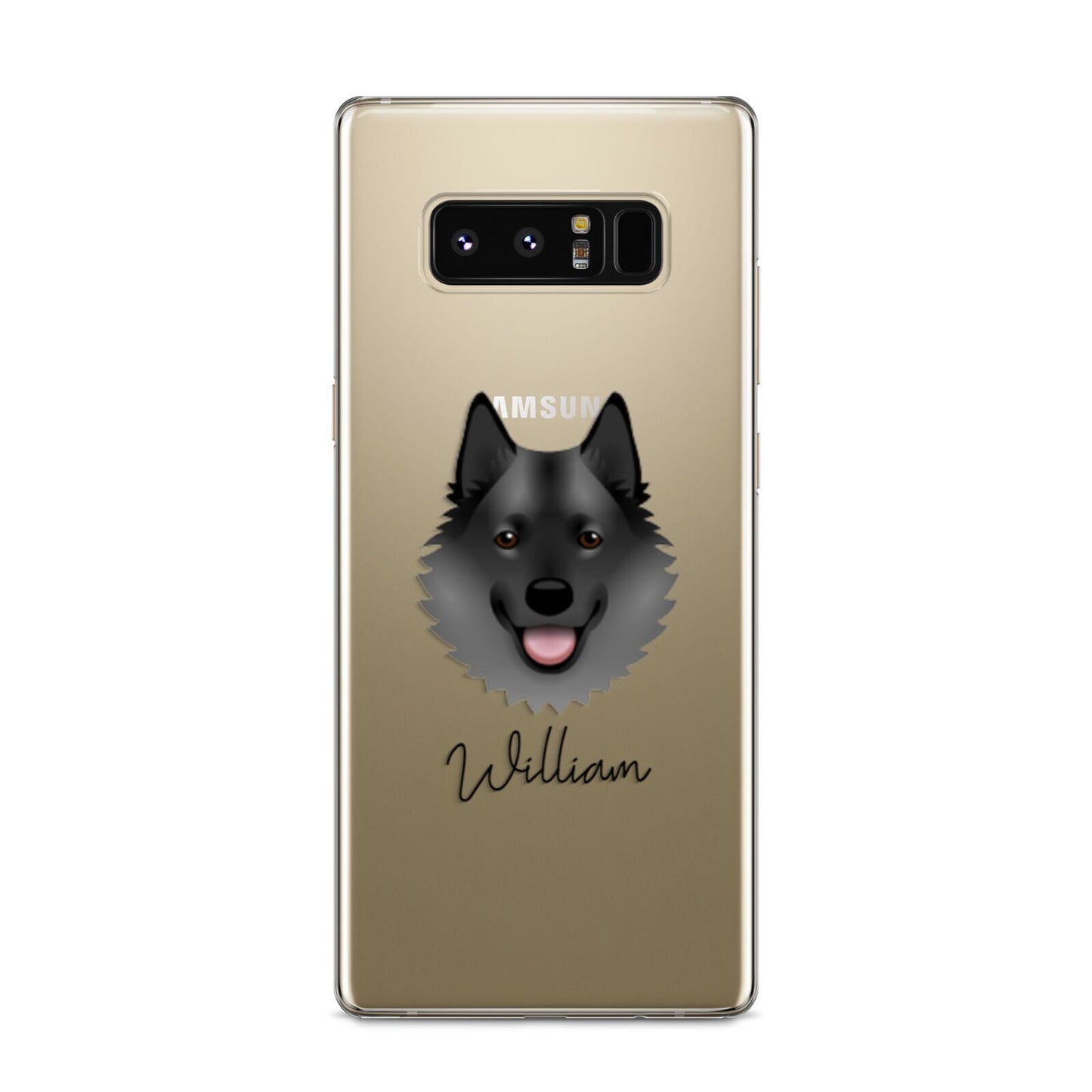 Norwegian Elkhound Personalised Samsung Galaxy S8 Case