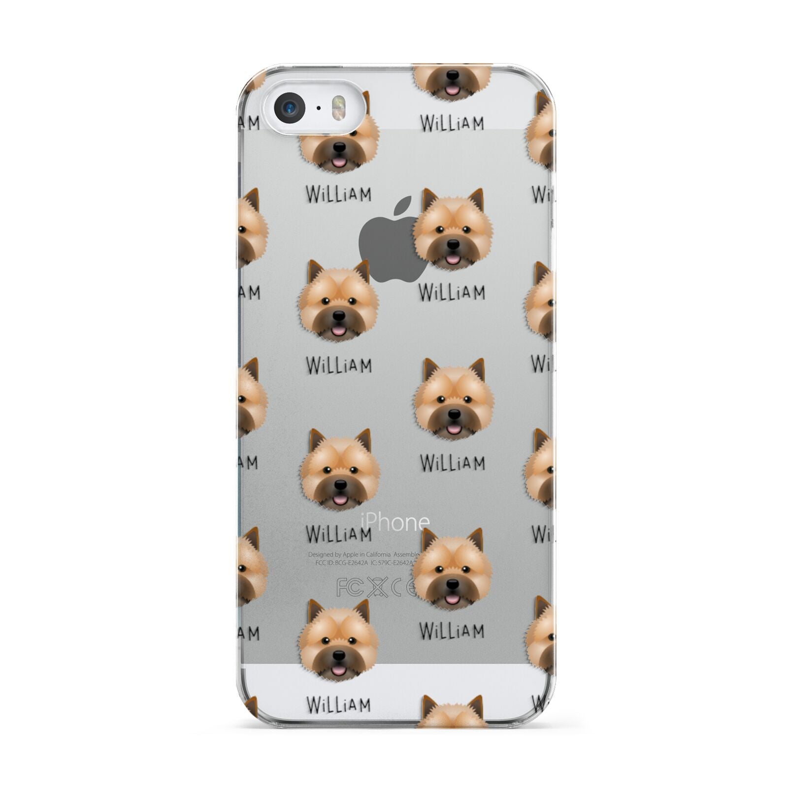 Norwich Terrier Icon with Name Apple iPhone 5 Case