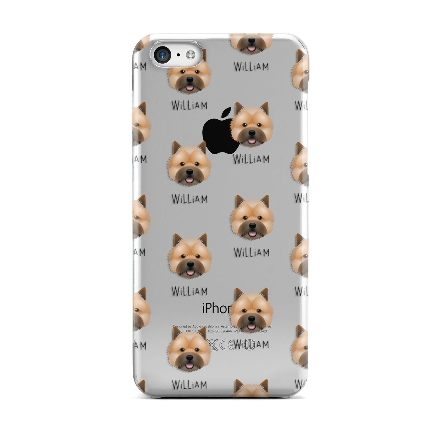 Norwich Terrier Icon with Name Apple iPhone 5c Case