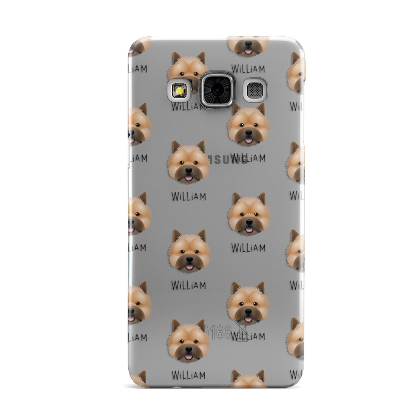 Norwich Terrier Icon with Name Samsung Galaxy A3 Case