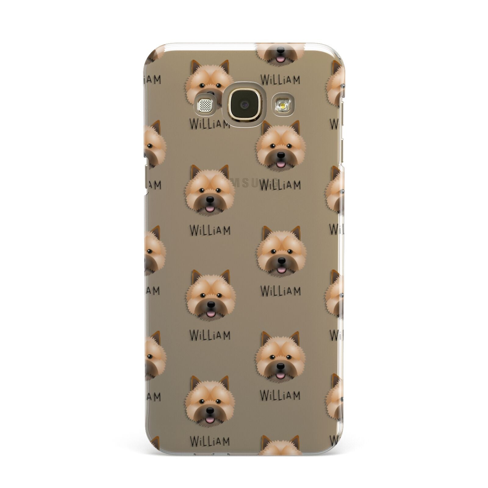 Norwich Terrier Icon with Name Samsung Galaxy A8 Case