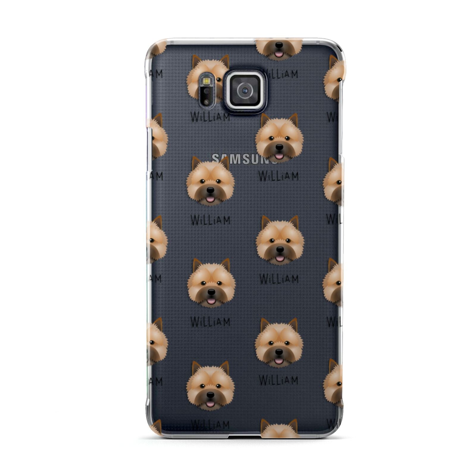 Norwich Terrier Icon with Name Samsung Galaxy Alpha Case