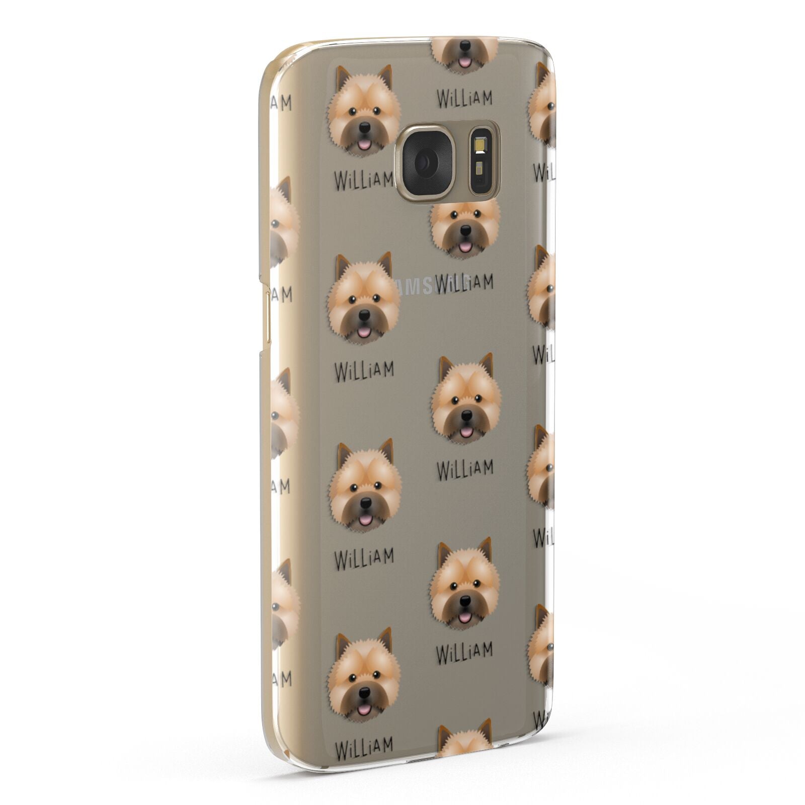 Norwich Terrier Icon with Name Samsung Galaxy Case Fourty Five Degrees