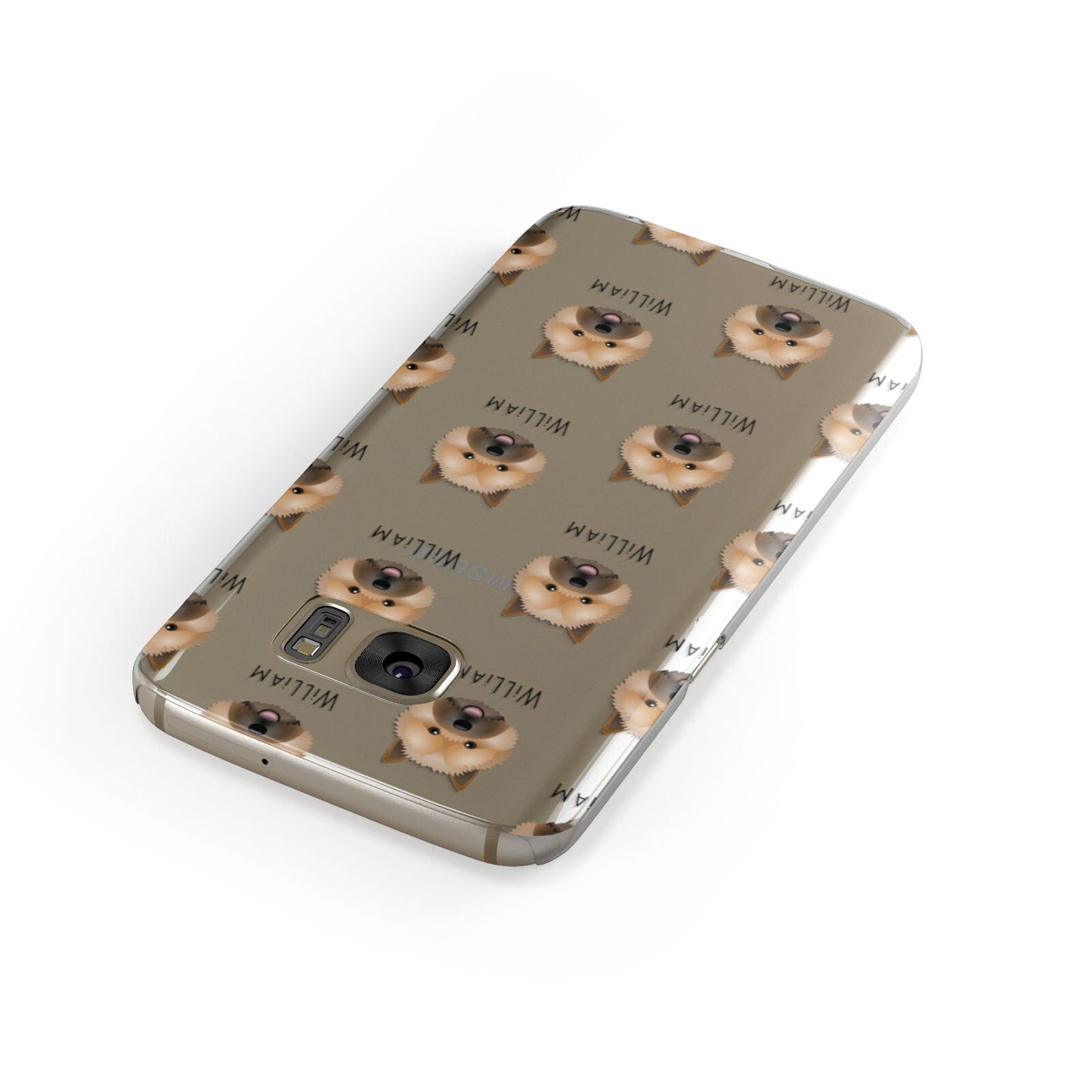 Norwich Terrier Icon with Name Samsung Galaxy Case Front Close Up