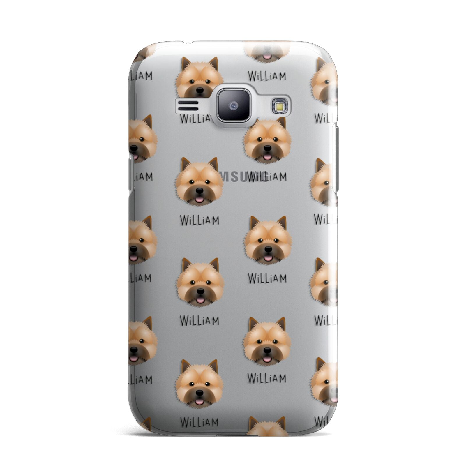 Norwich Terrier Icon with Name Samsung Galaxy J1 2015 Case