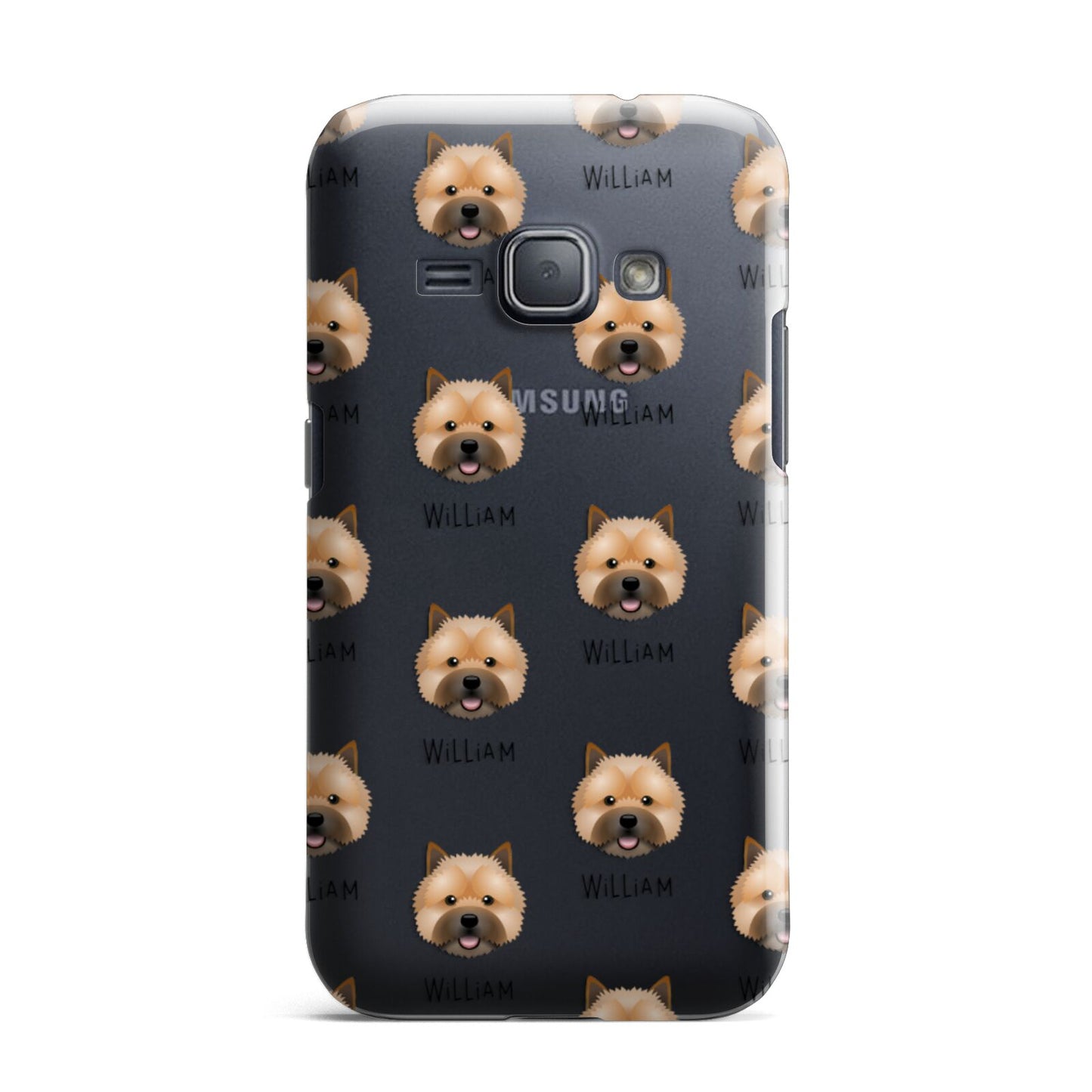 Norwich Terrier Icon with Name Samsung Galaxy J1 2016 Case