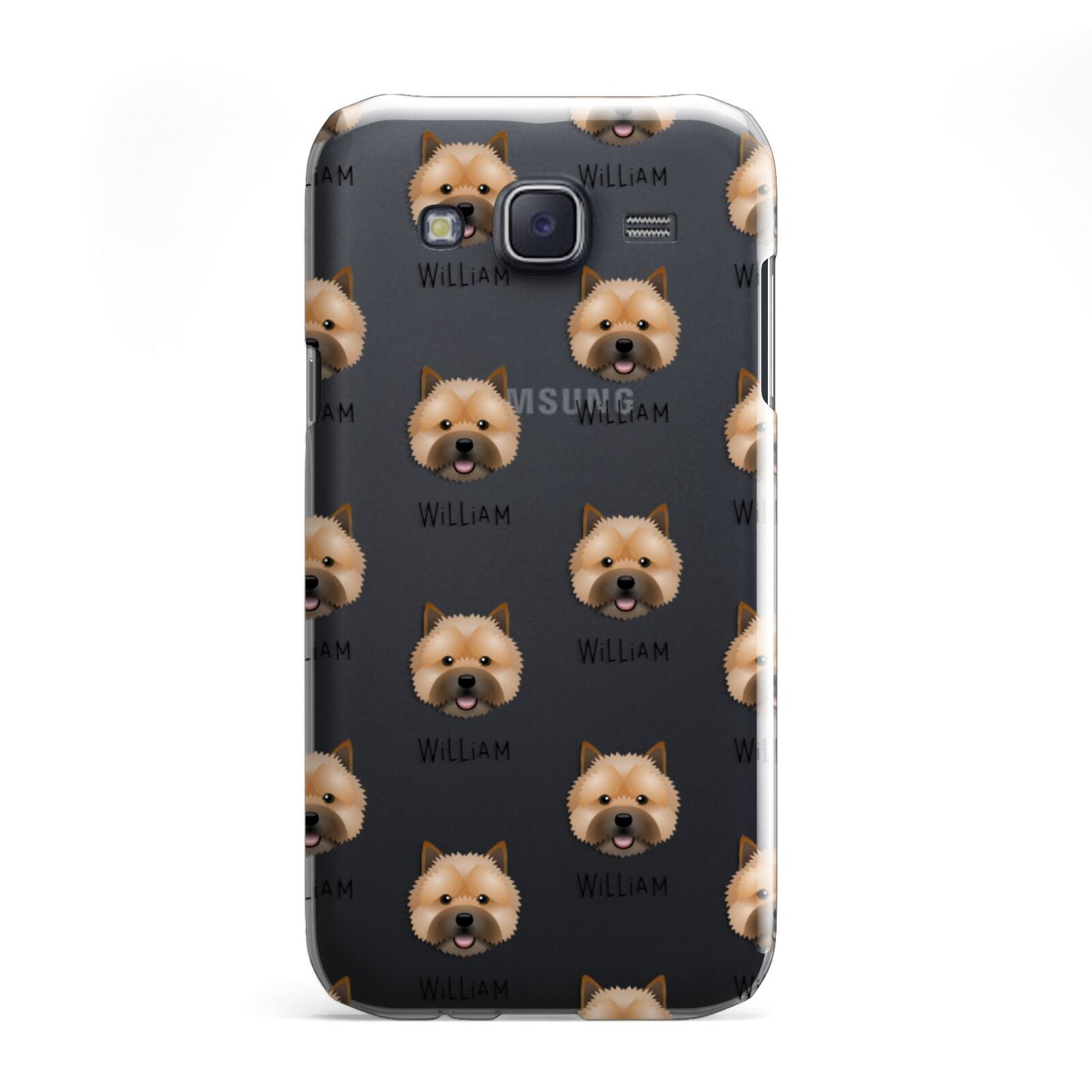 Norwich Terrier Icon with Name Samsung Galaxy J5 Case