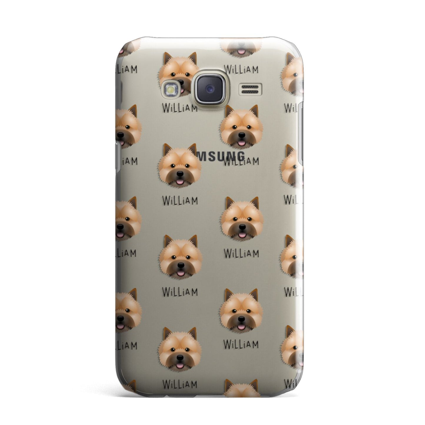 Norwich Terrier Icon with Name Samsung Galaxy J7 Case