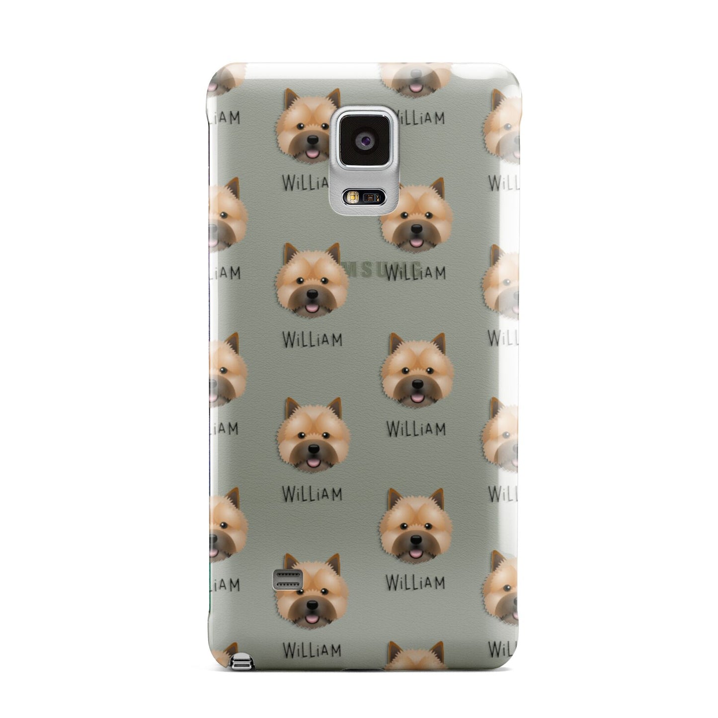 Norwich Terrier Icon with Name Samsung Galaxy Note 4 Case