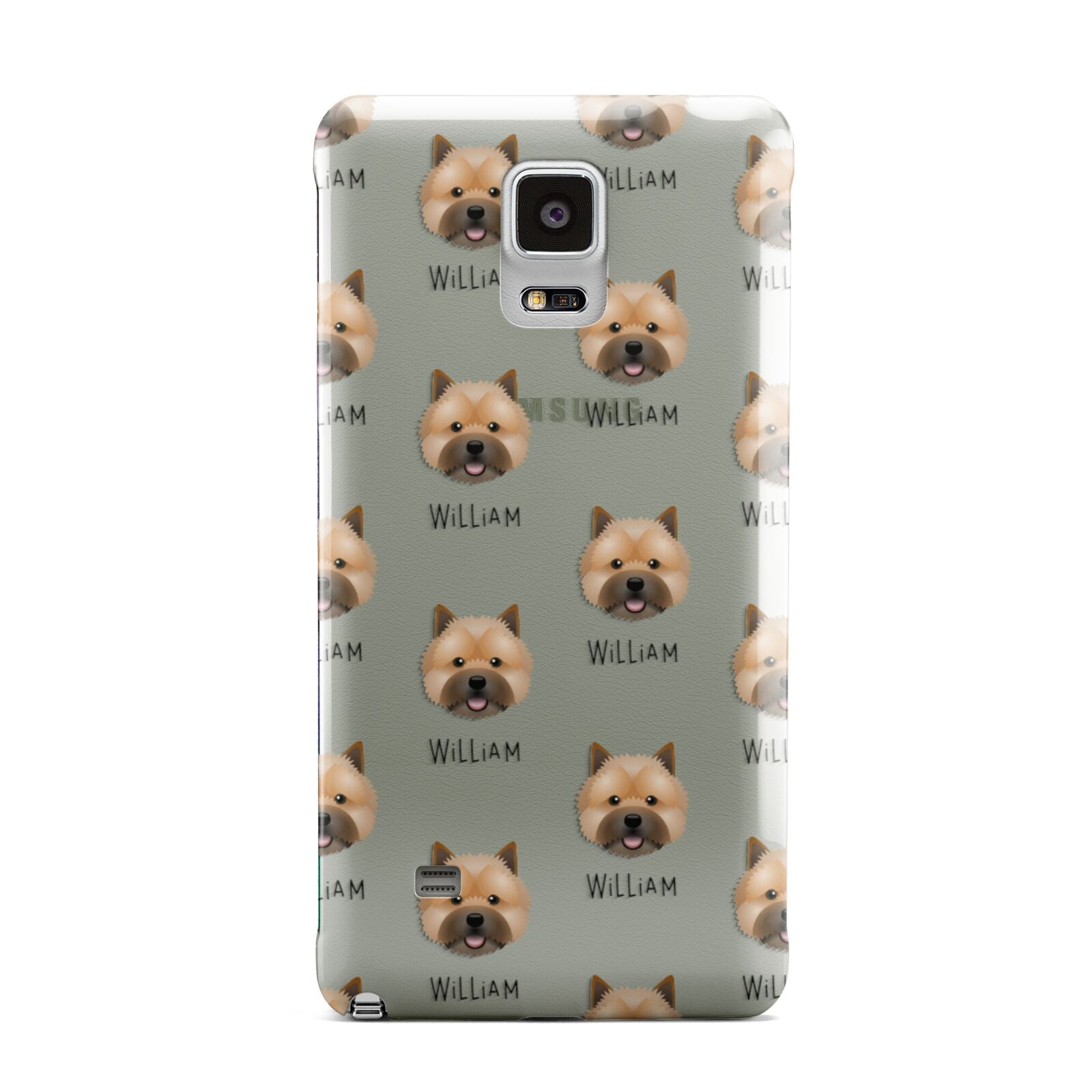 Norwich Terrier Icon with Name Samsung Galaxy Note 4 Case