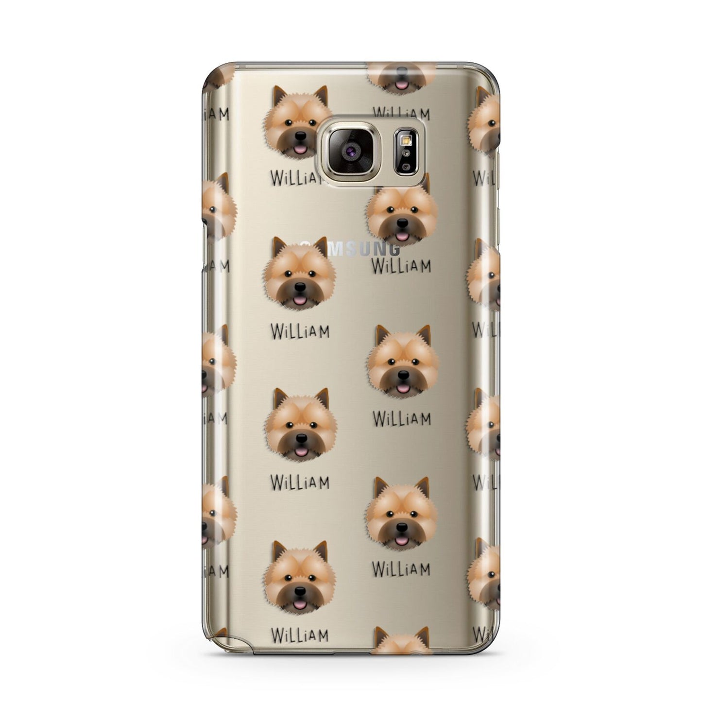 Norwich Terrier Icon with Name Samsung Galaxy Note 5 Case