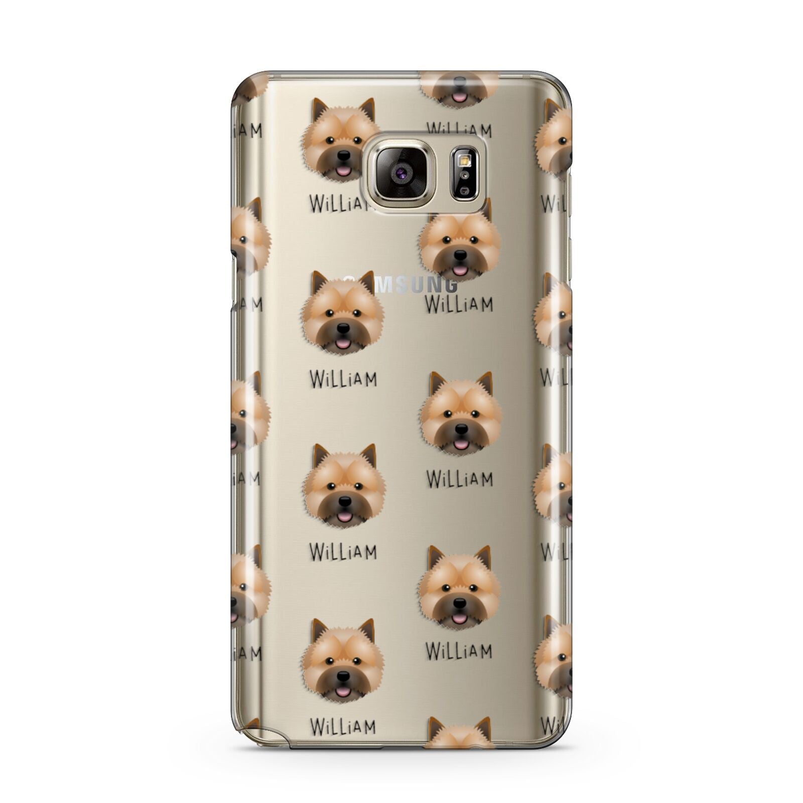 Norwich Terrier Icon with Name Samsung Galaxy Note 5 Case