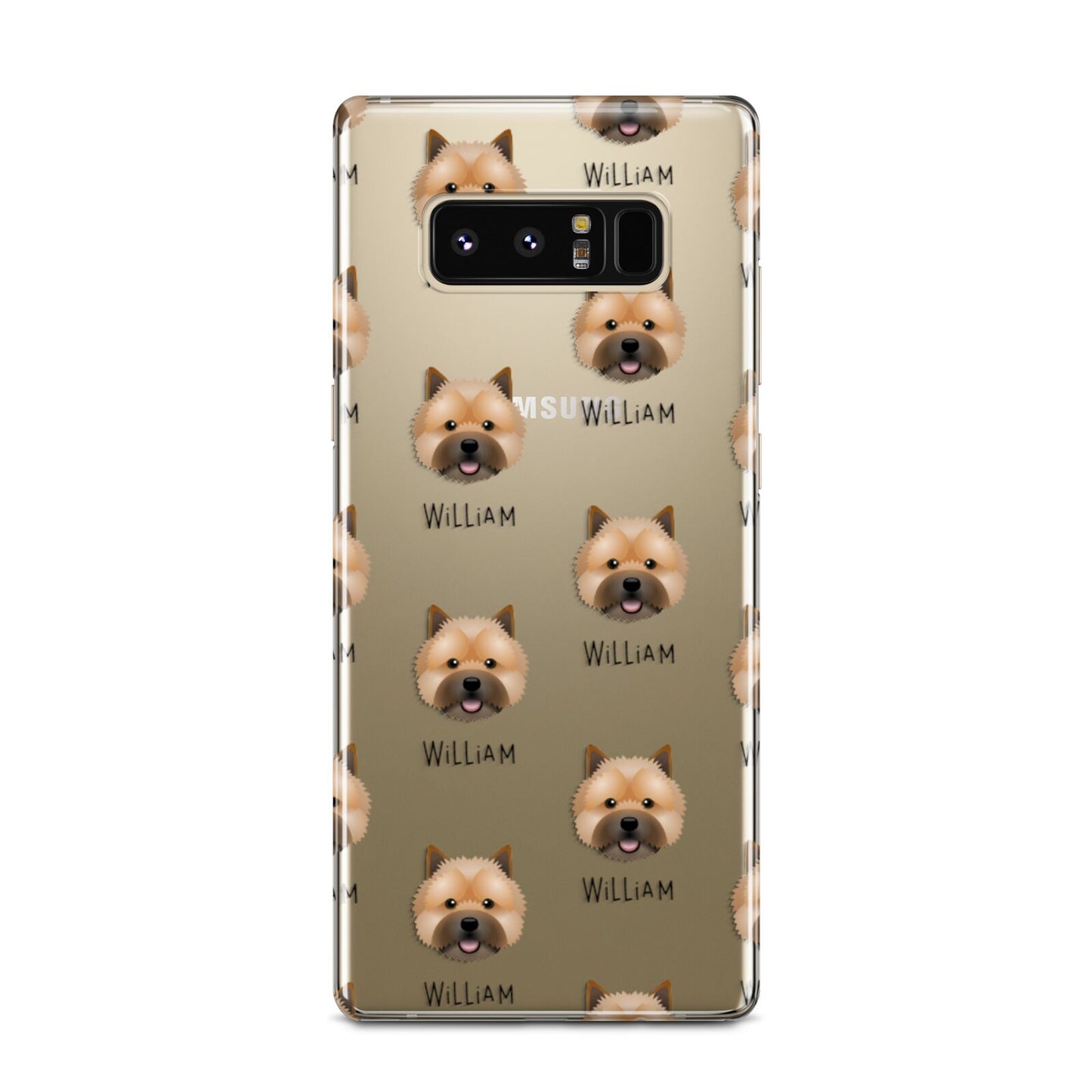 Norwich Terrier Icon with Name Samsung Galaxy Note 8 Case