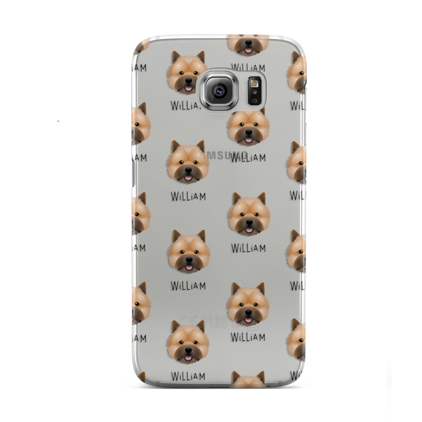 Norwich Terrier Icon with Name Samsung Galaxy S6 Case