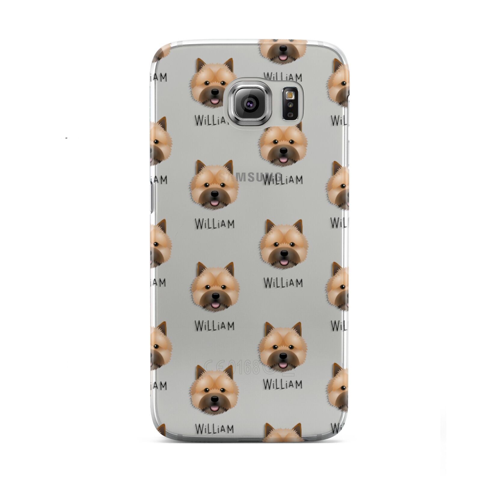 Norwich Terrier Icon with Name Samsung Galaxy S6 Case