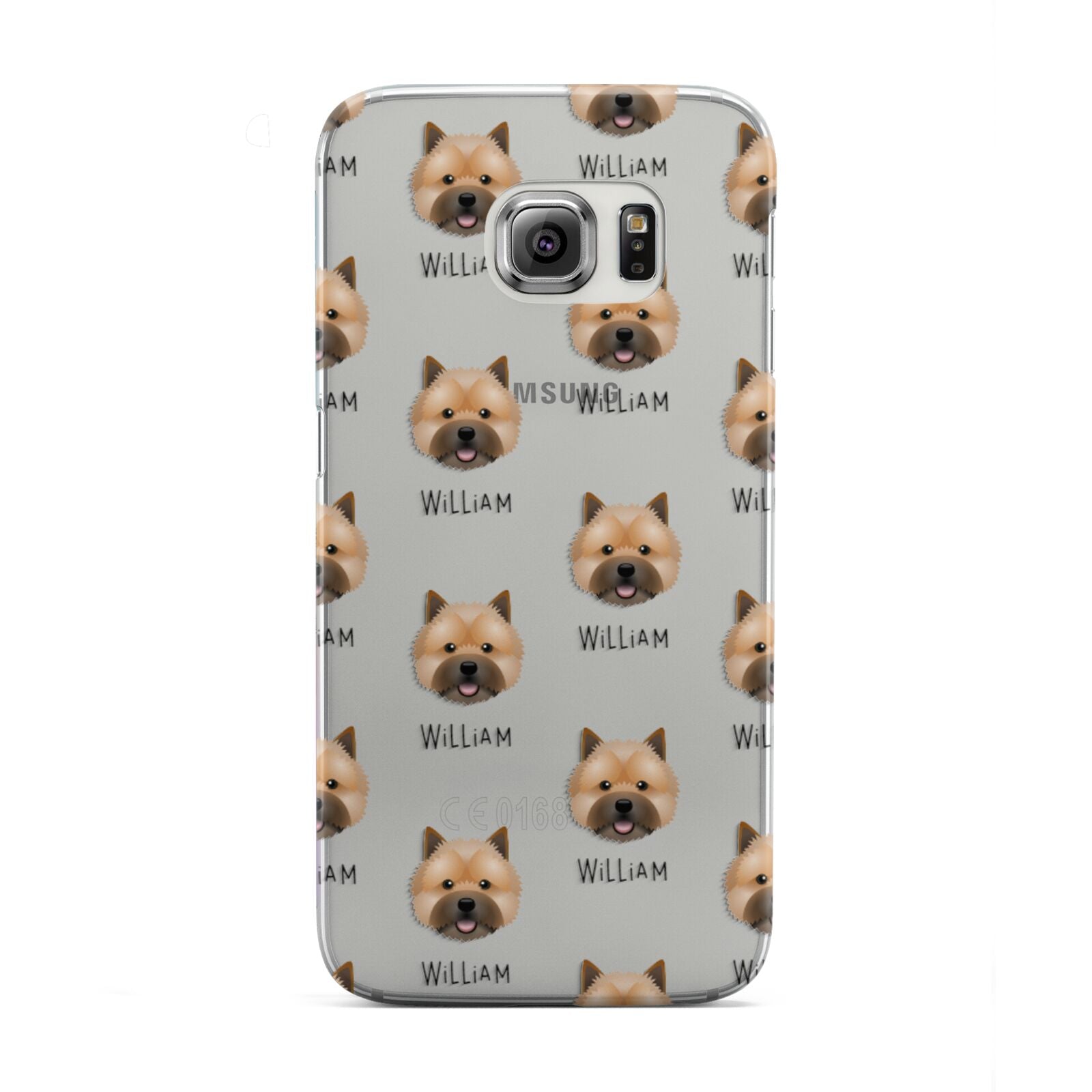 Norwich Terrier Icon with Name Samsung Galaxy S6 Edge Case