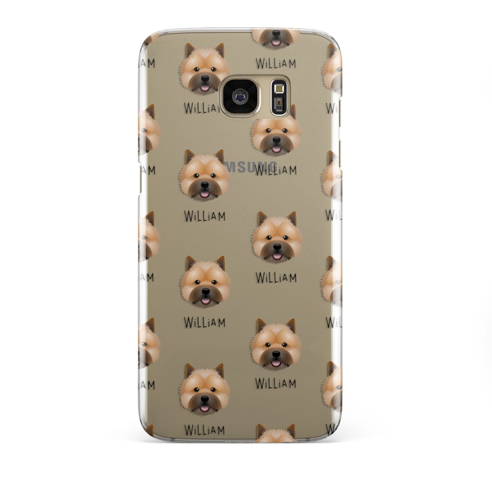 Norwich Terrier Icon with Name Samsung Galaxy S7 Edge Case