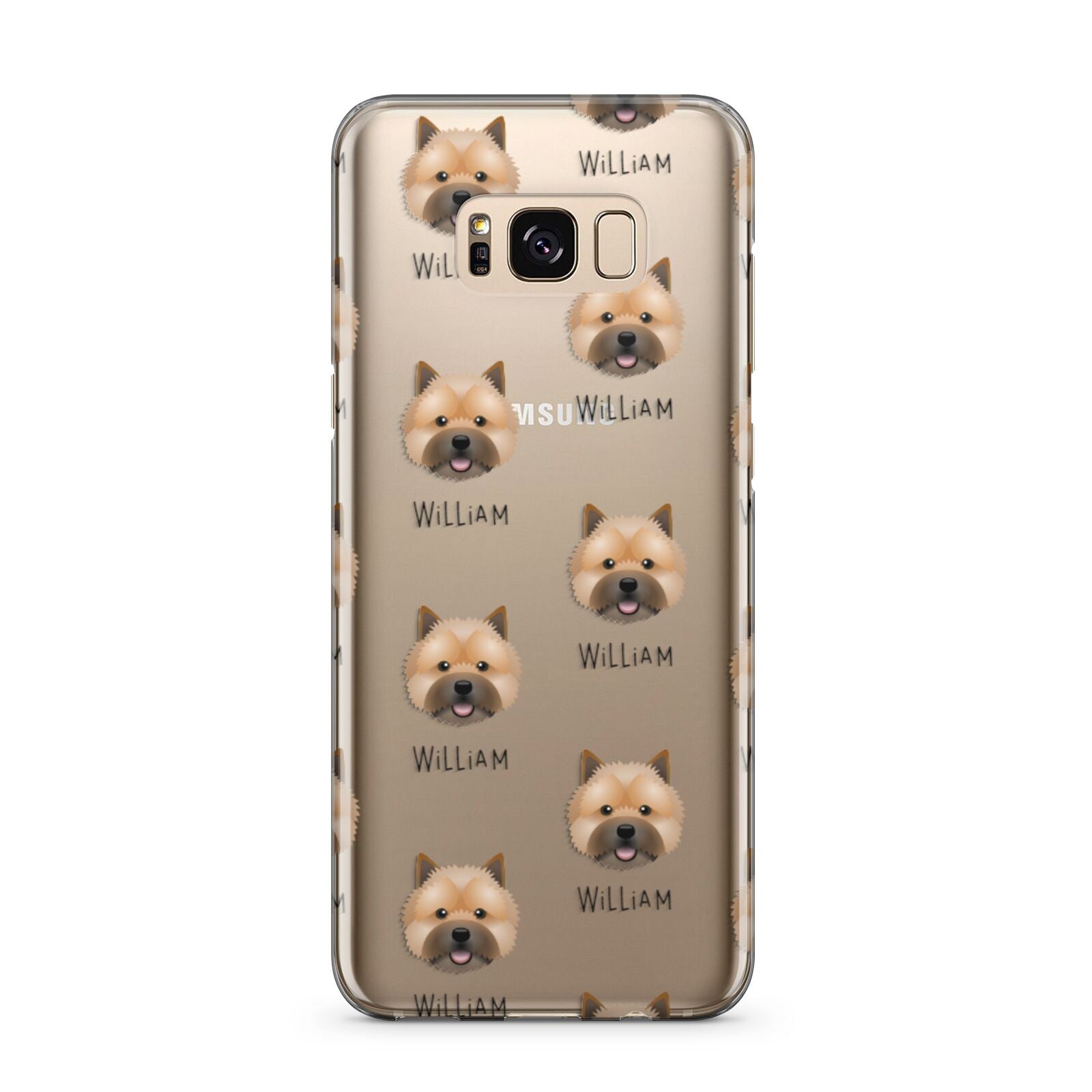 Norwich Terrier Icon with Name Samsung Galaxy S8 Plus Case