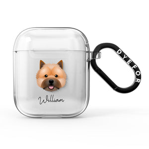 Norwich Terrier Personalised AirPods Case