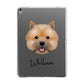 Norwich Terrier Personalised Apple iPad Grey Case