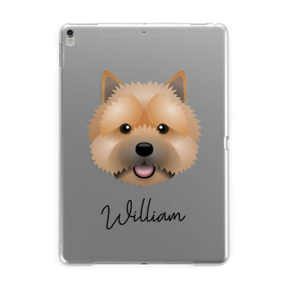 Norwich Terrier Personalised Apple iPad Silver Case