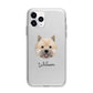 Norwich Terrier Personalised Apple iPhone 11 Pro in Silver with Bumper Case