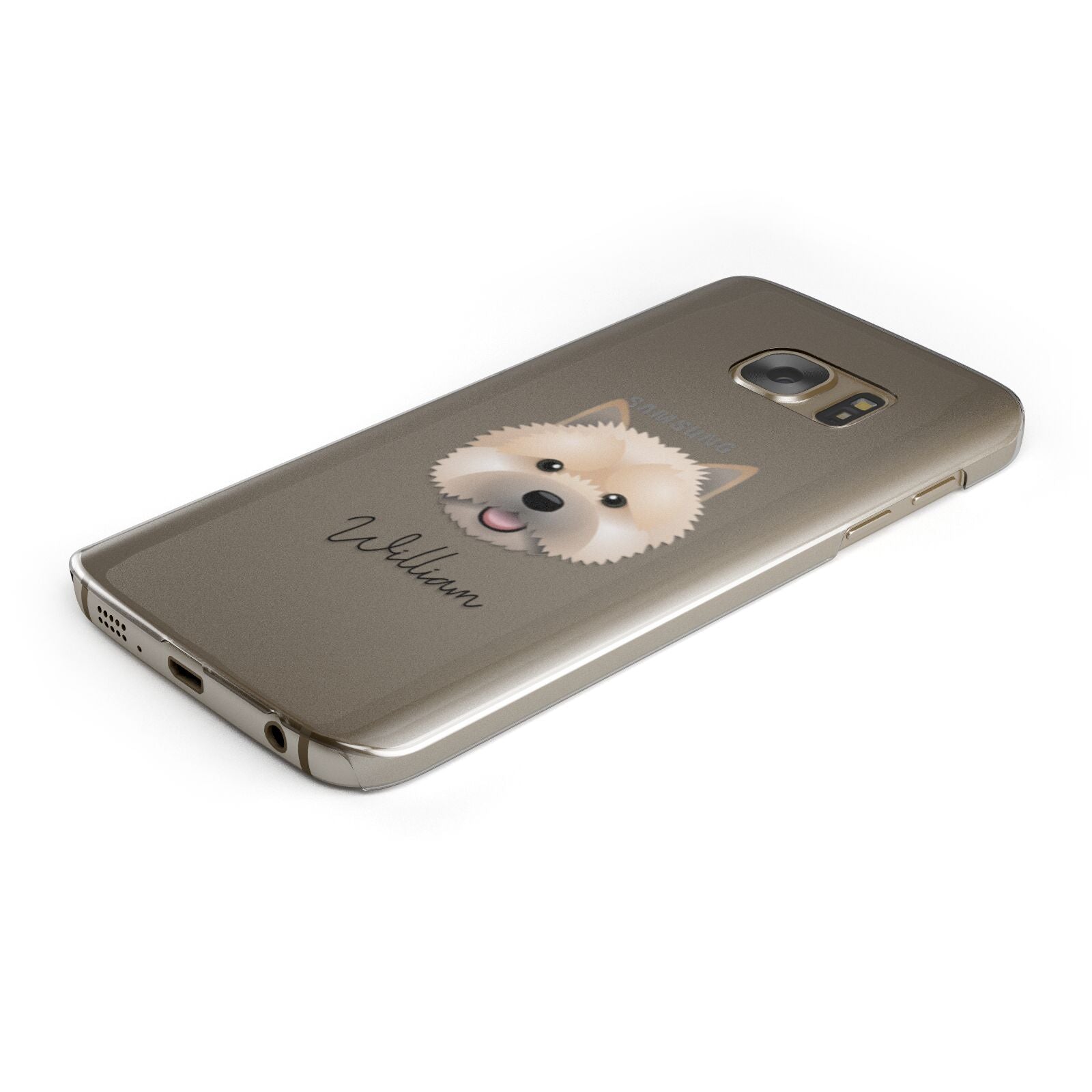 Norwich Terrier Personalised Samsung Galaxy Case Bottom Cutout