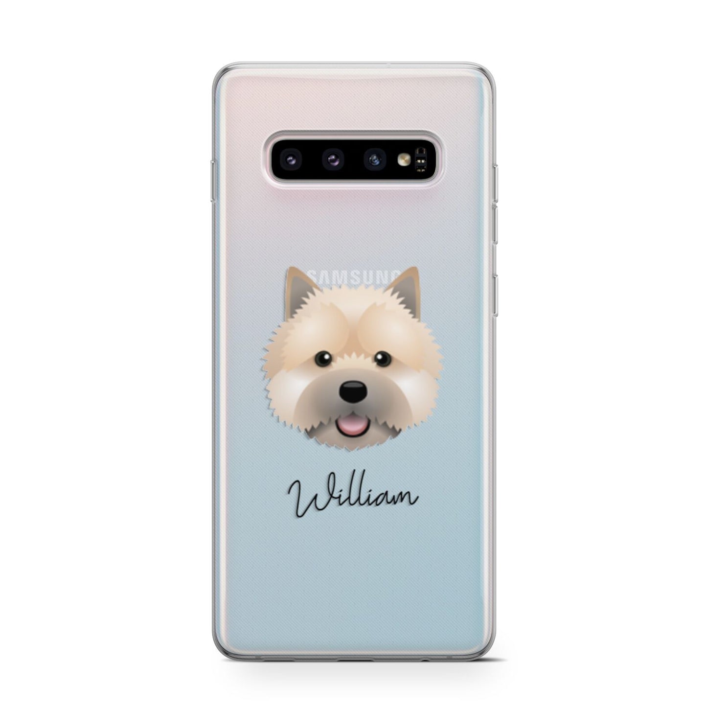 Norwich Terrier Personalised Samsung Galaxy S10 Case