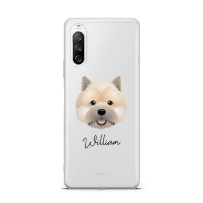 Norwich Terrier Personalised Sony Xperia 10 III Case