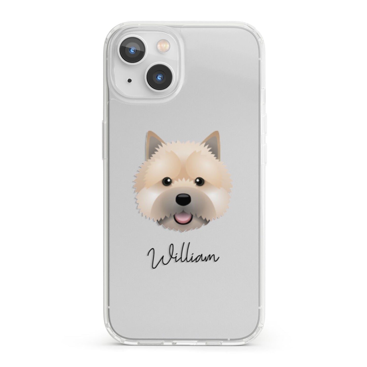 Norwich Terrier Personalised iPhone 13 Clear Bumper Case