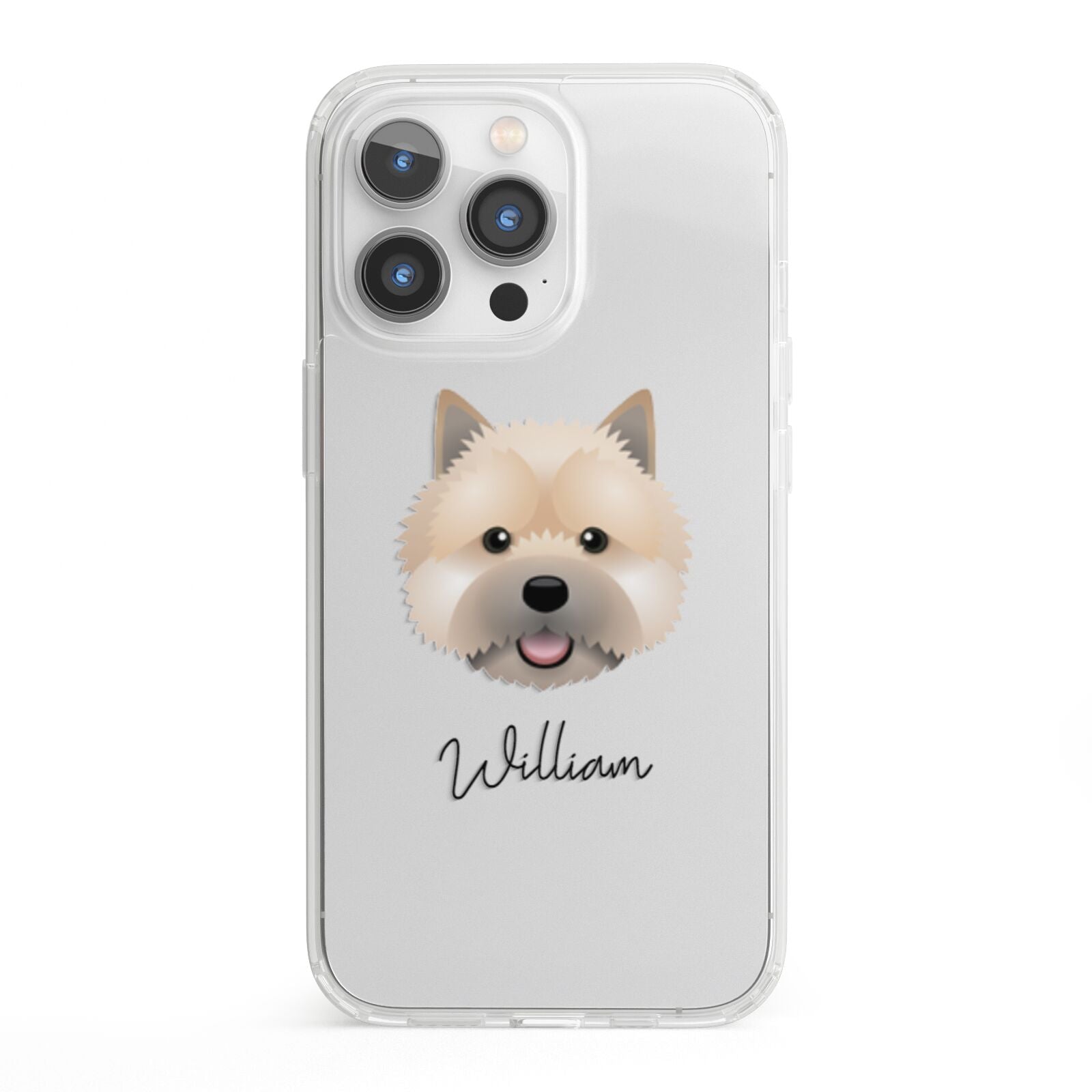 Norwich Terrier Personalised iPhone 13 Pro Clear Bumper Case