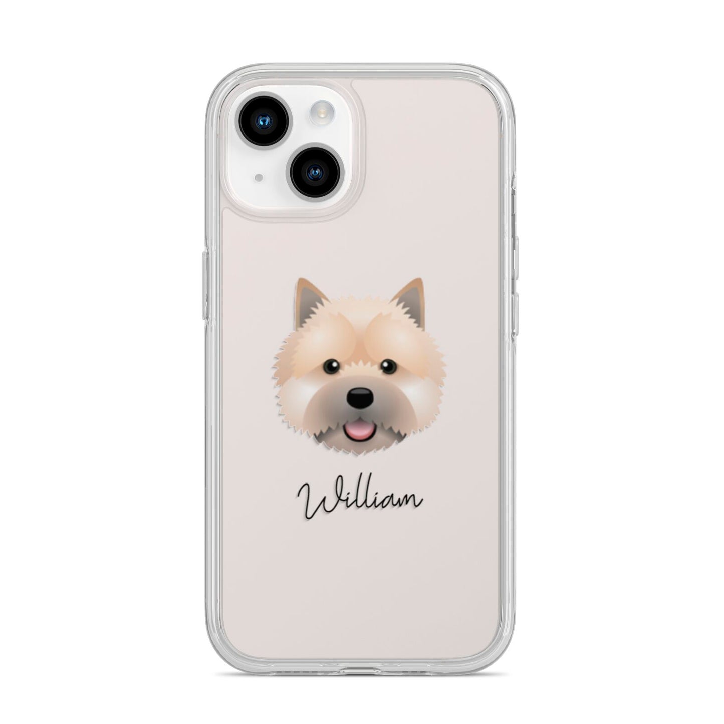 Norwich Terrier Personalised iPhone 14 Clear Tough Case Starlight