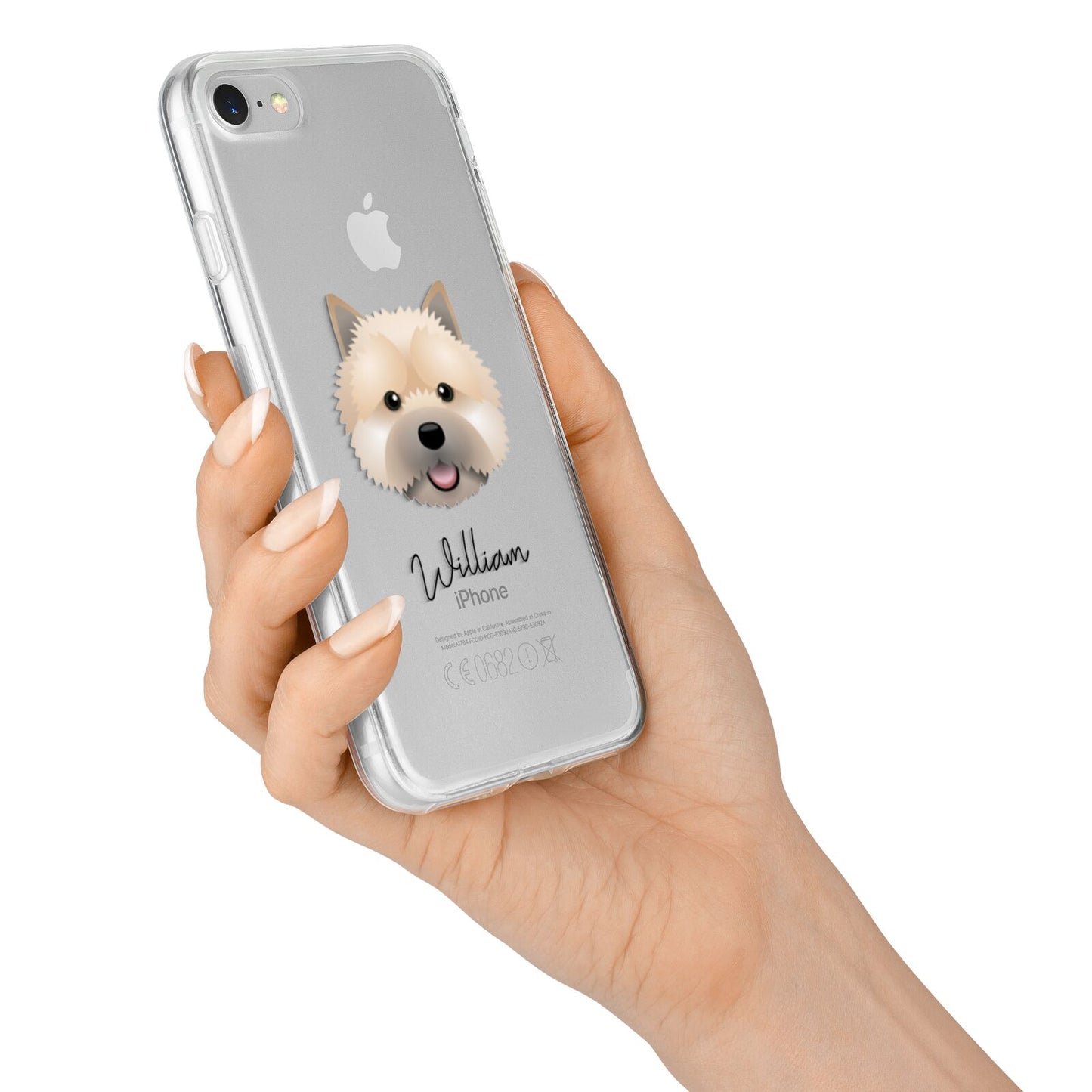 Norwich Terrier Personalised iPhone 7 Bumper Case on Silver iPhone Alternative Image