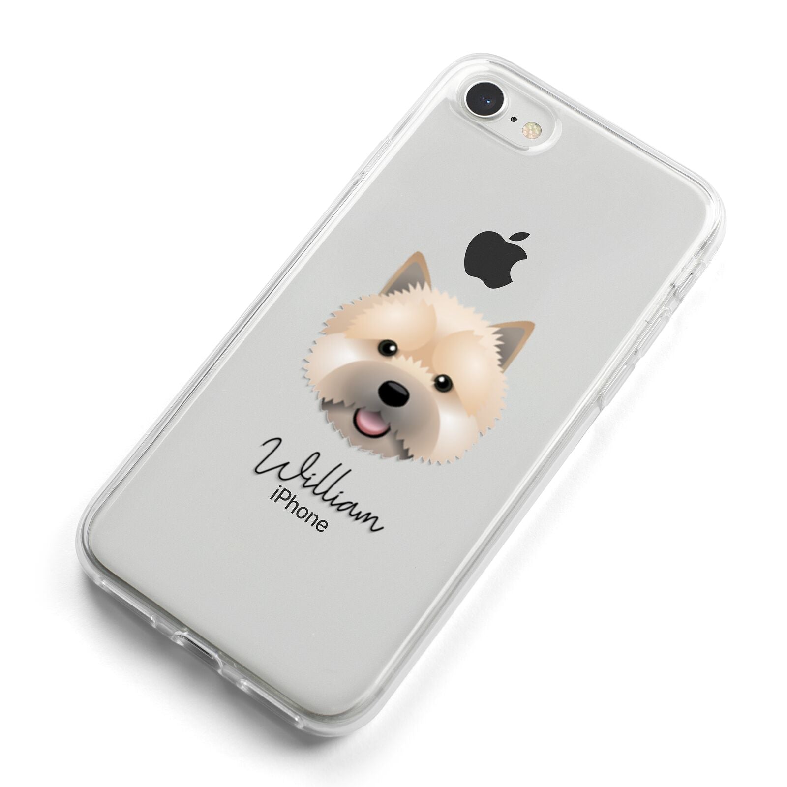 Norwich Terrier Personalised iPhone 8 Bumper Case on Silver iPhone Alternative Image