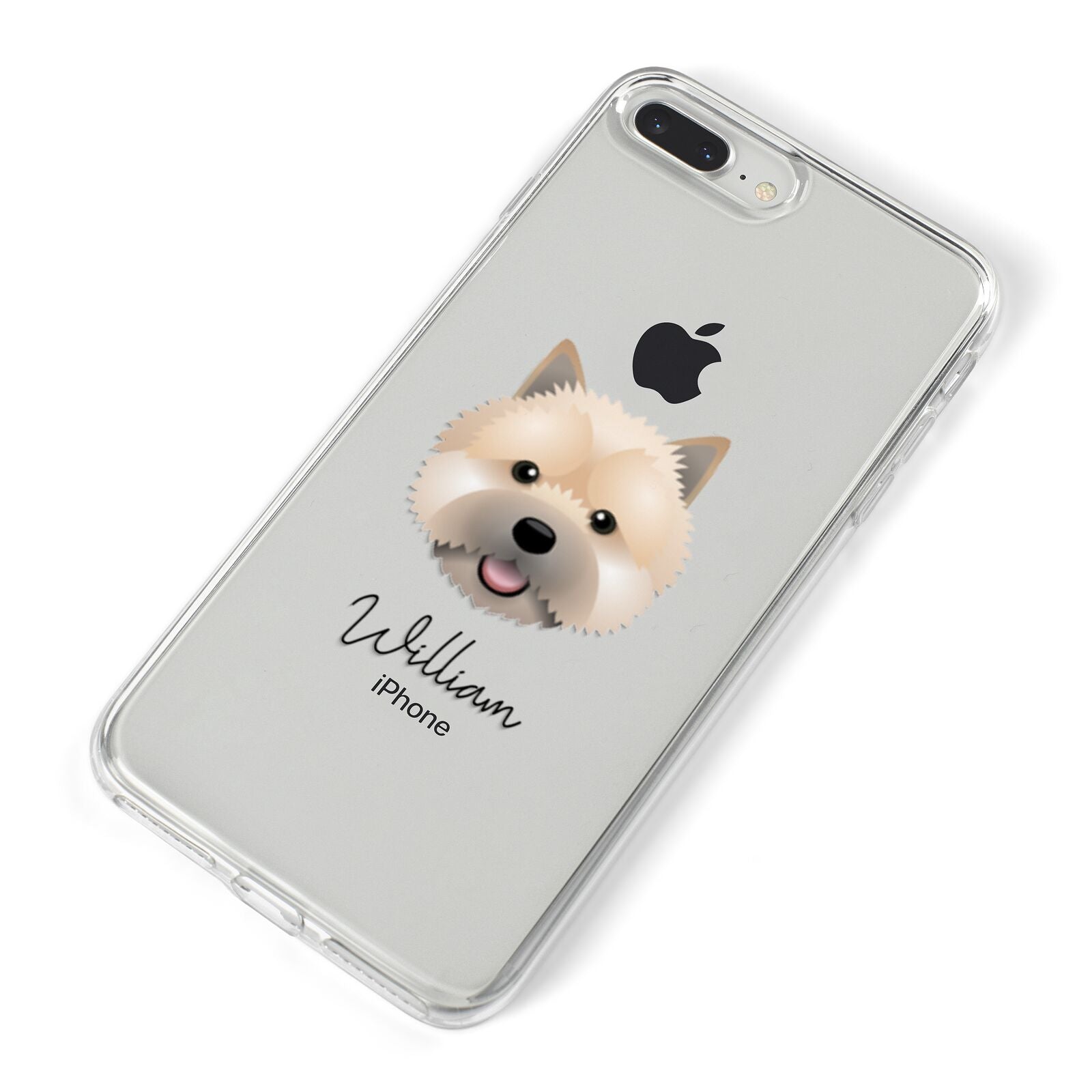 Norwich Terrier Personalised iPhone 8 Plus Bumper Case on Silver iPhone Alternative Image