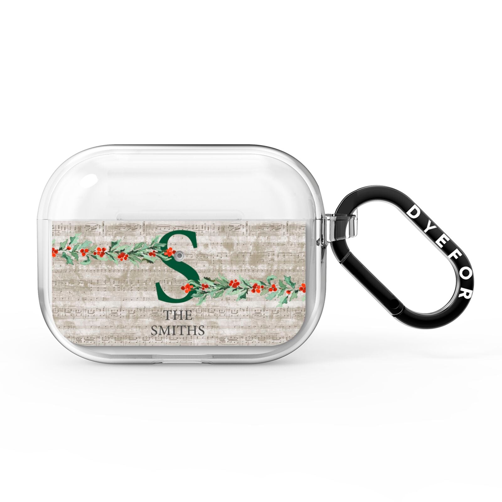 Nostalgic Monogram Personalised AirPods Pro Clear Case