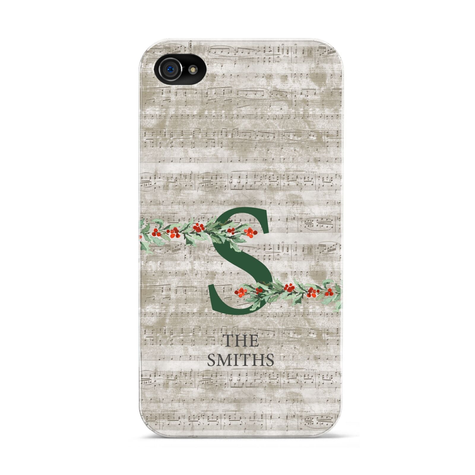 Nostalgic Monogram Personalised Apple iPhone 4s Case