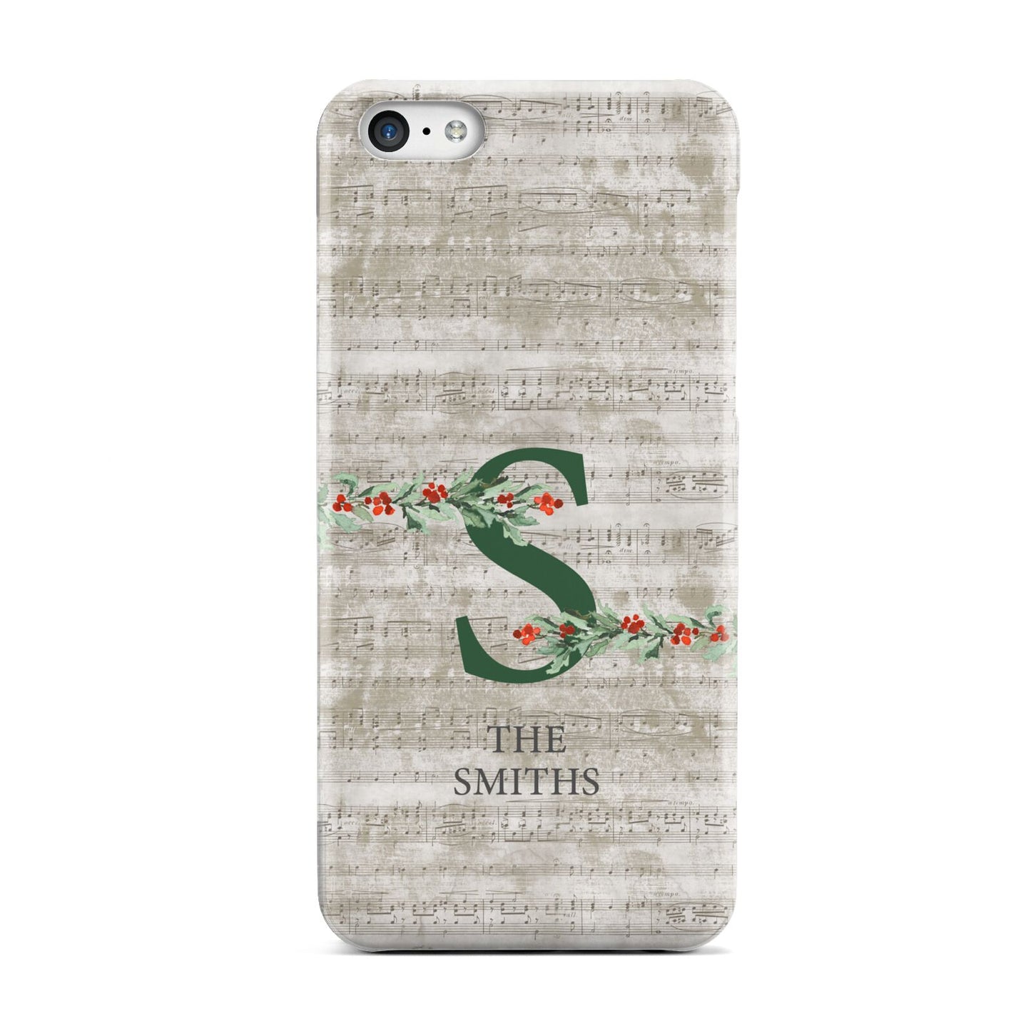 Nostalgic Monogram Personalised Apple iPhone 5c Case