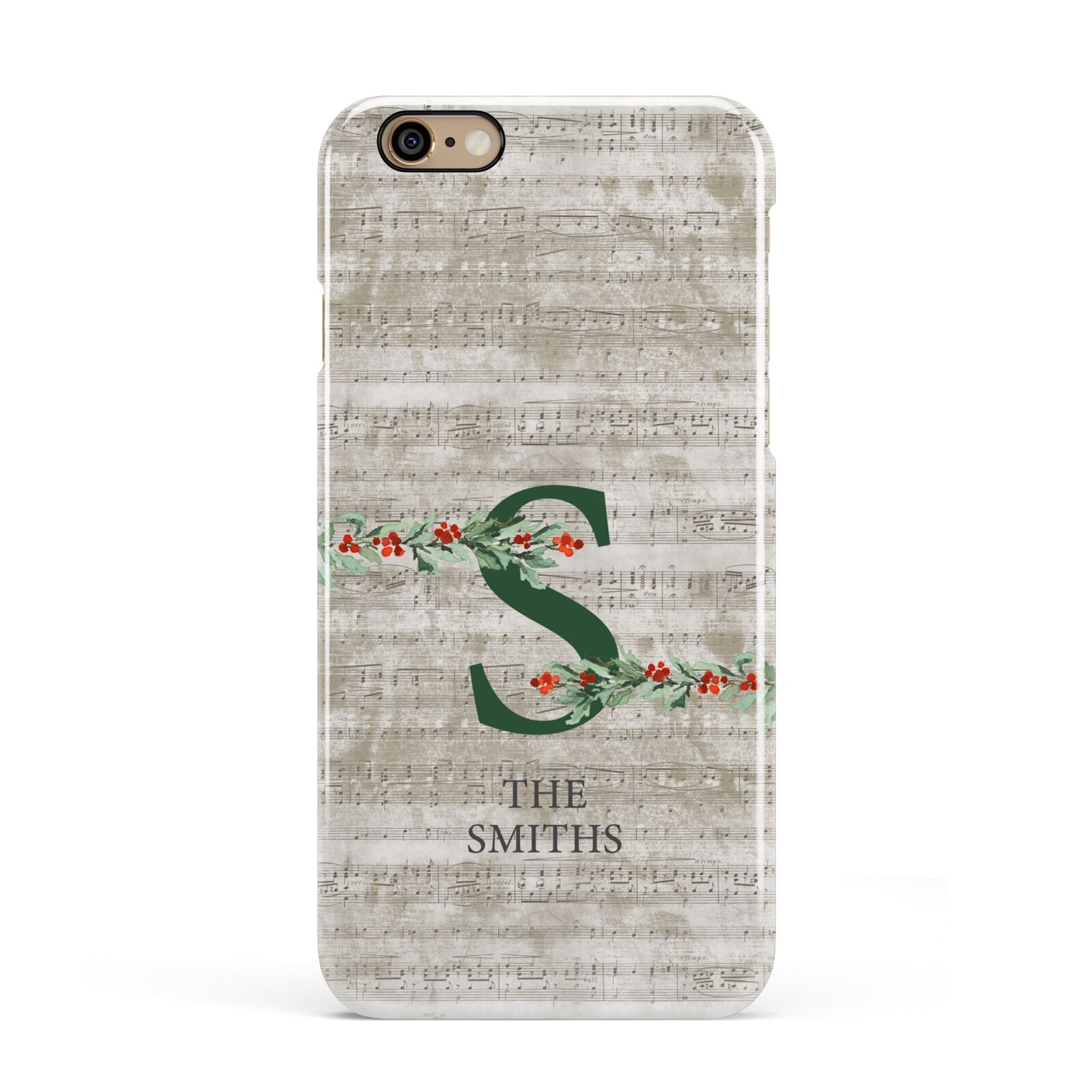 Nostalgic Monogram Personalised Apple iPhone 6 3D Snap Case