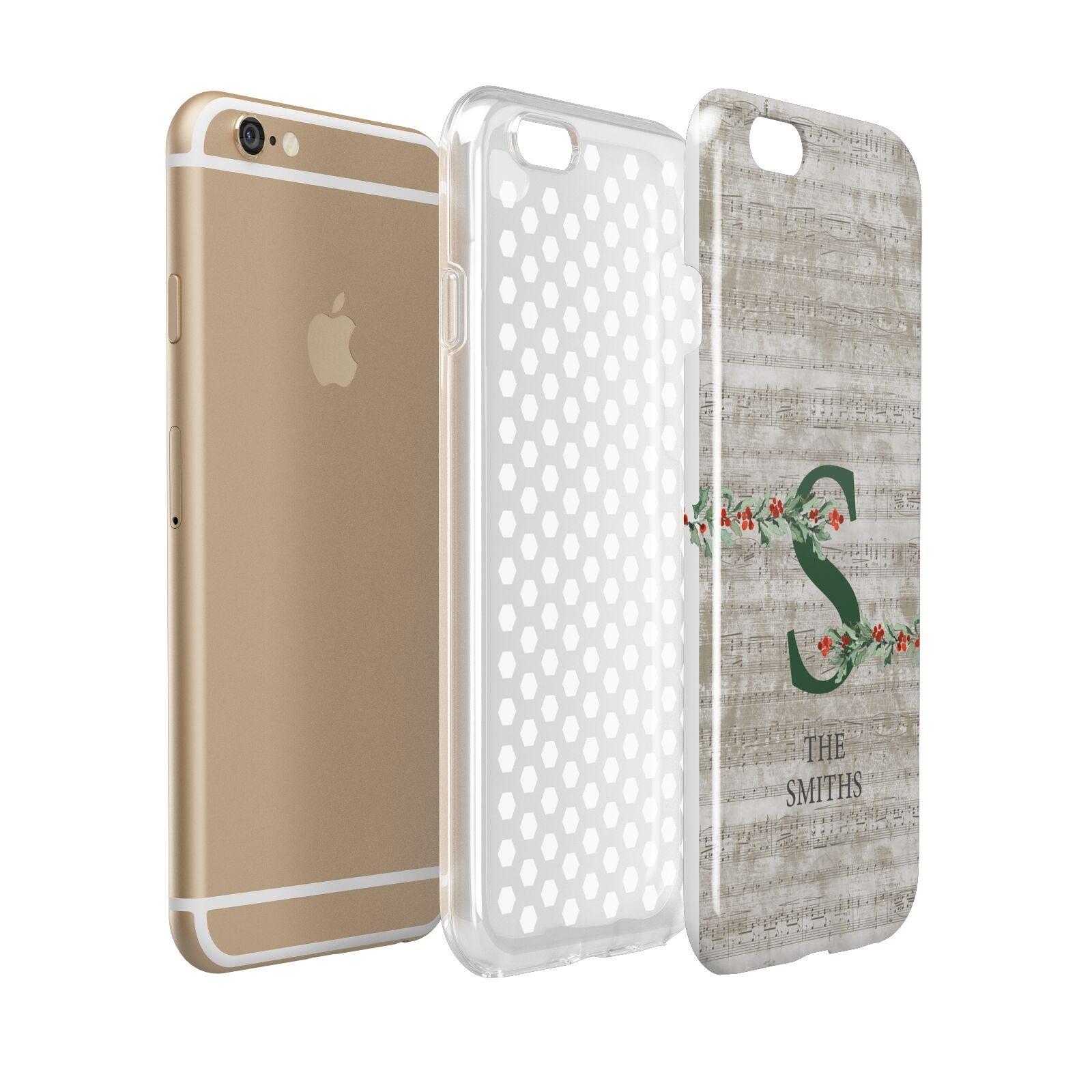 Nostalgic Monogram Personalised Apple iPhone 6 3D Tough Case Expanded view