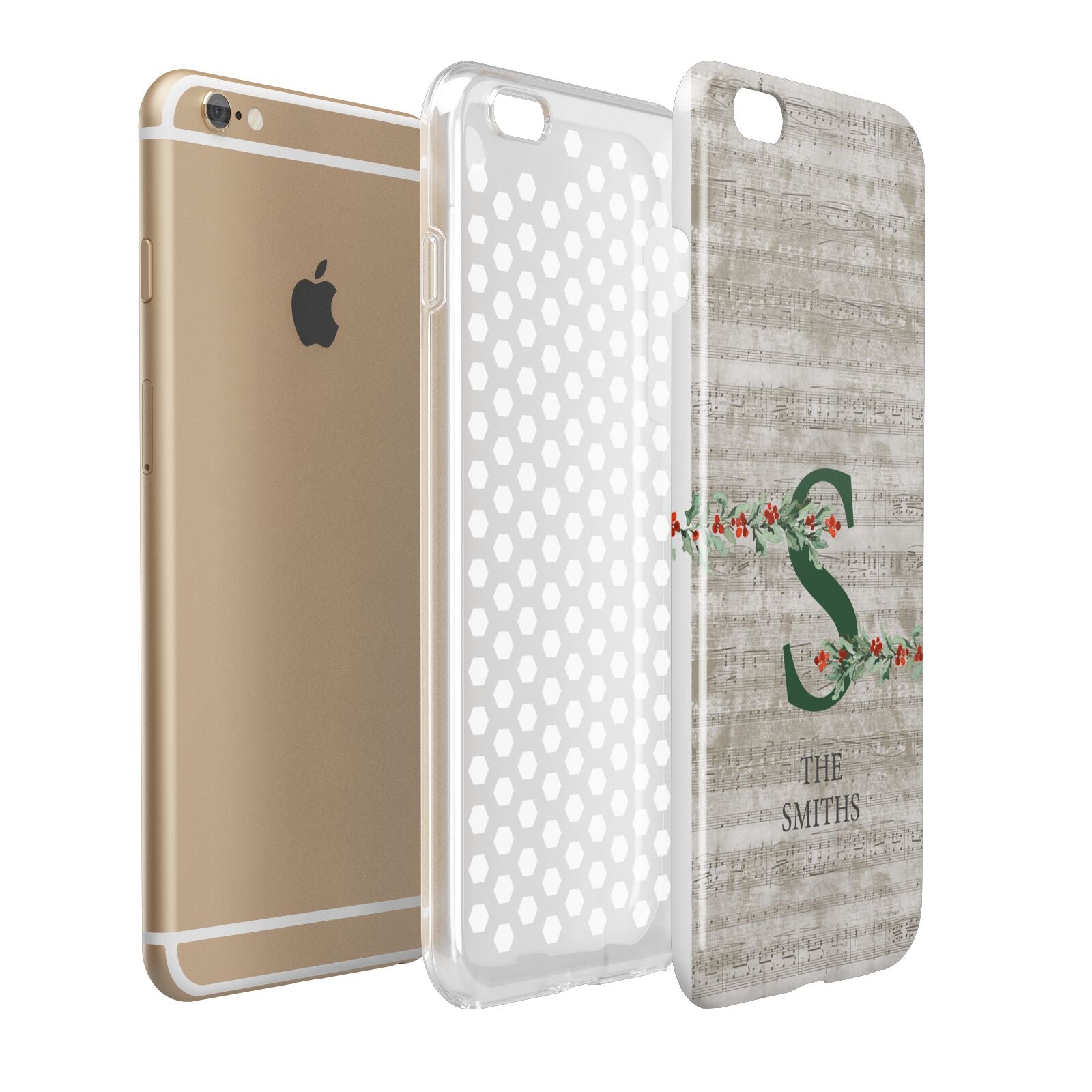 Nostalgic Monogram Personalised Apple iPhone 6 Plus 3D Tough Case Expand Detail Image