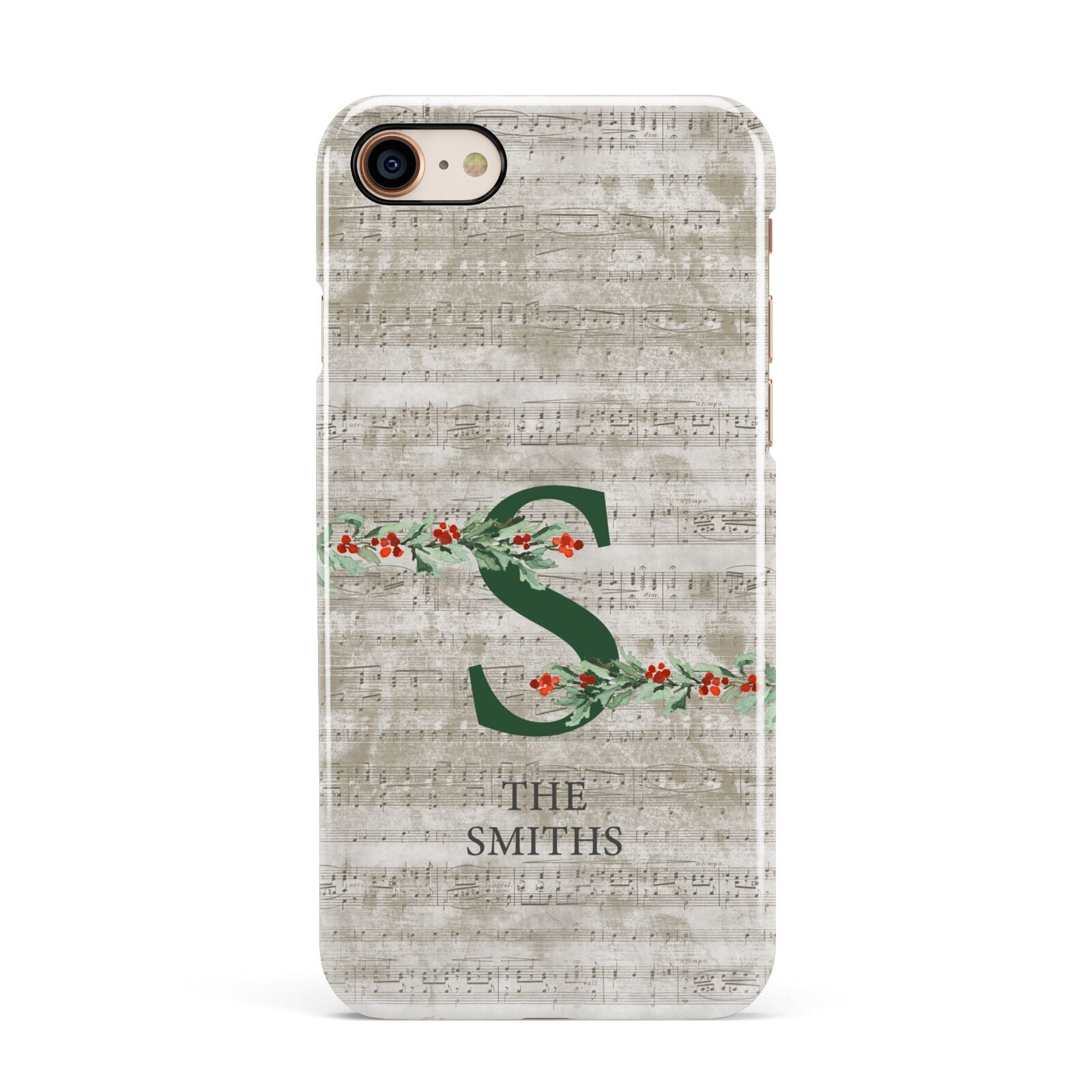 Nostalgic Monogram Personalised Apple iPhone 7 8 3D Snap Case