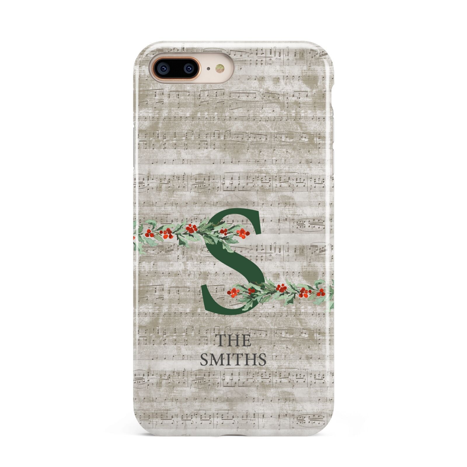 Nostalgic Monogram Personalised Apple iPhone 7 8 Plus 3D Tough Case