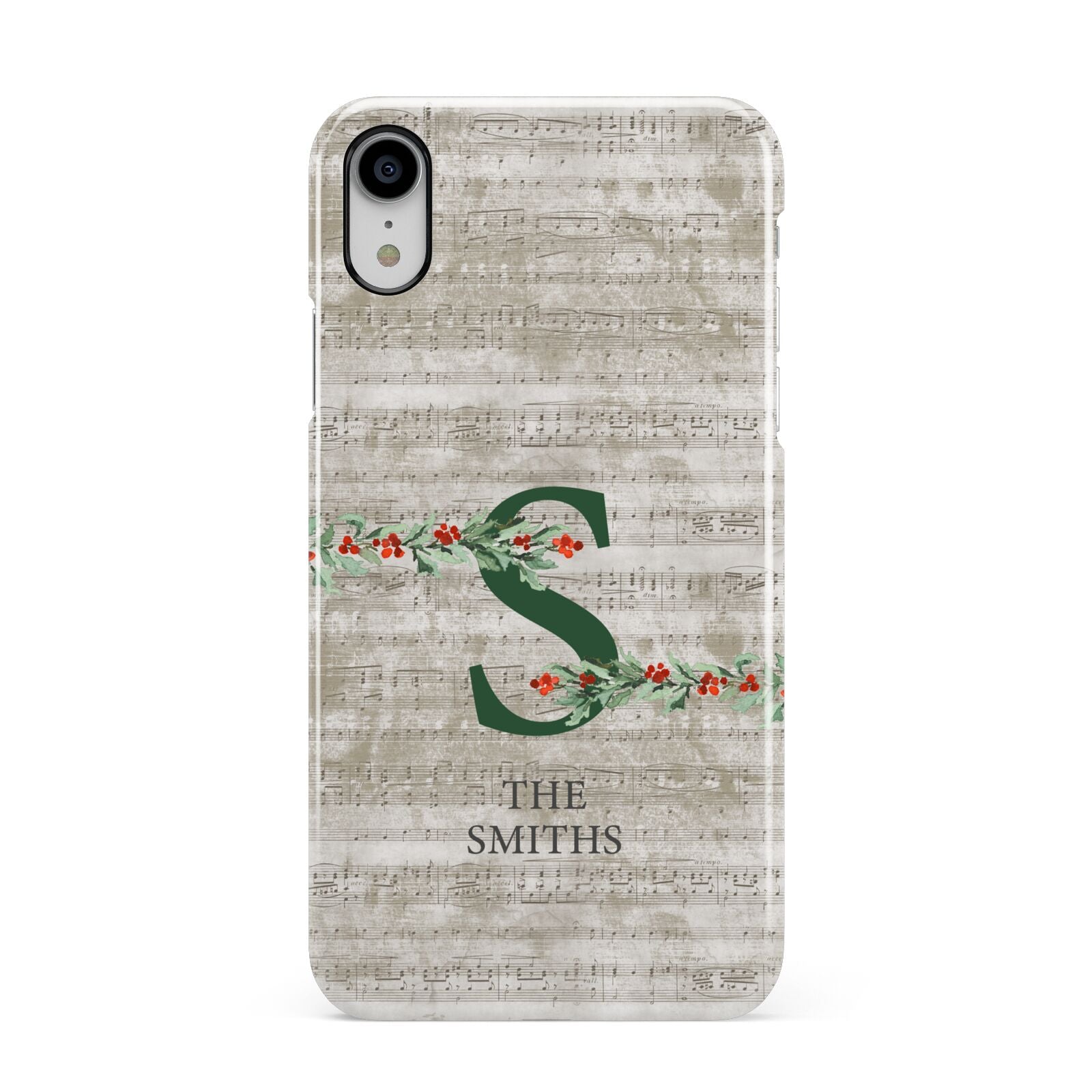 Nostalgic Monogram Personalised Apple iPhone XR White 3D Snap Case