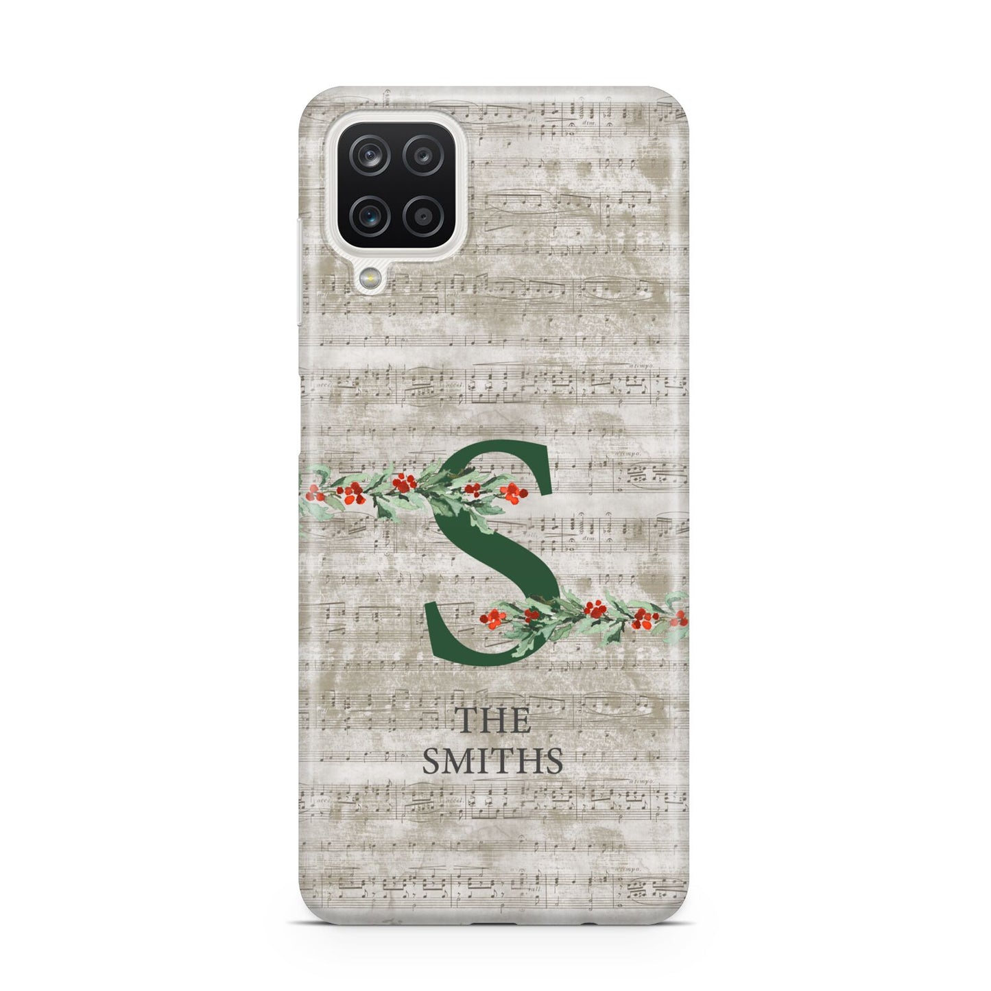 Nostalgic Monogram Personalised Samsung A12 Case